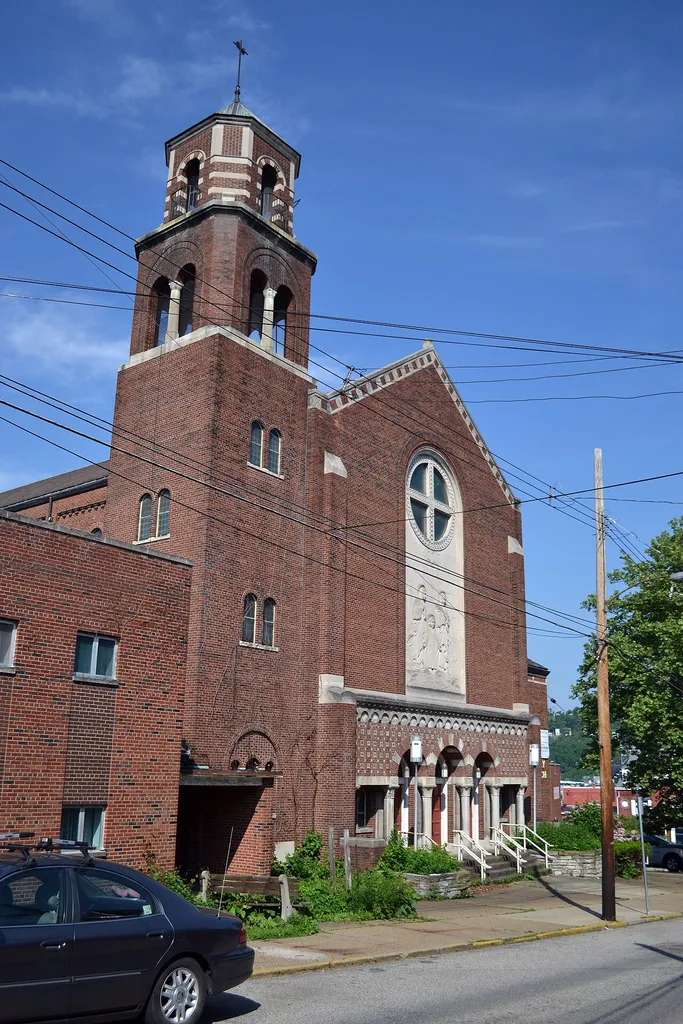 Holy Family Church (1940) in the Lawrenceville neighborhood of Pittsburgh, Pennsylvania, USA