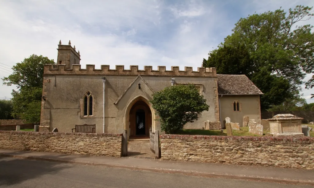 St Peter's parish church, Charney Bassett, Oxfordshire (formerly Berkshire), seen from the south