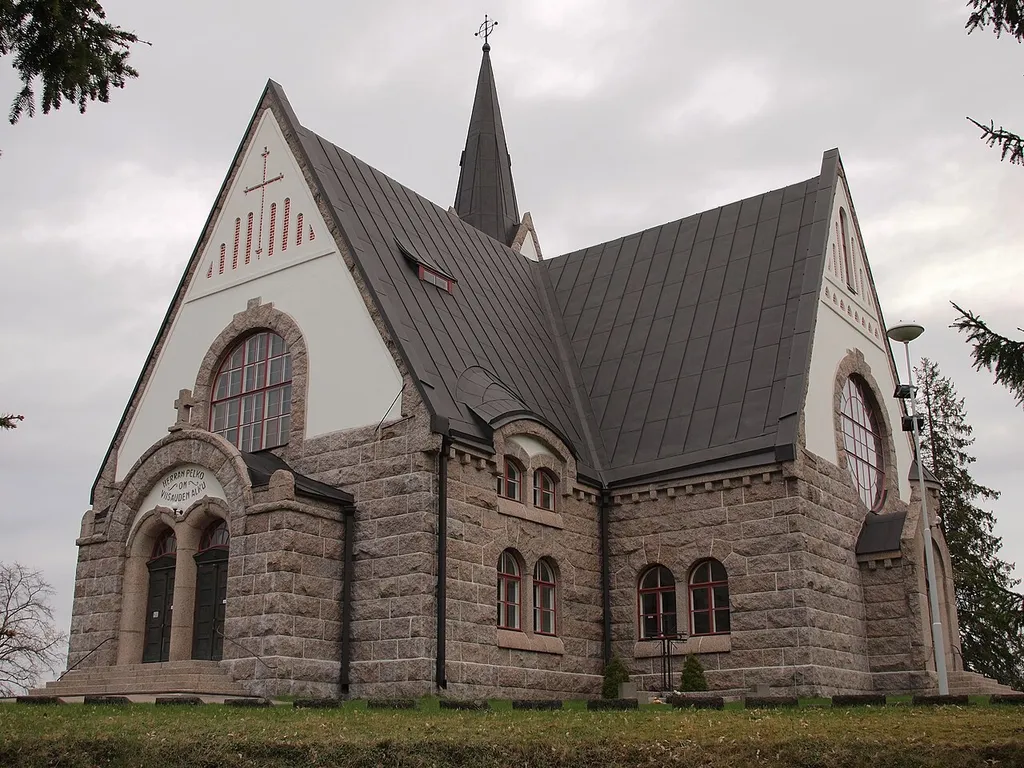 Savitaipale church was built of granite in 1921–1924. It was designed by Josef Stenbäck.
