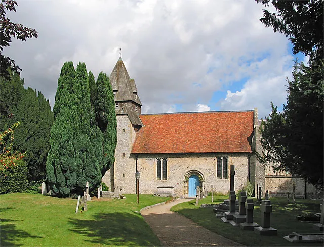 St Mary's church, Easton. This is the clearest view I could find, given the trees.