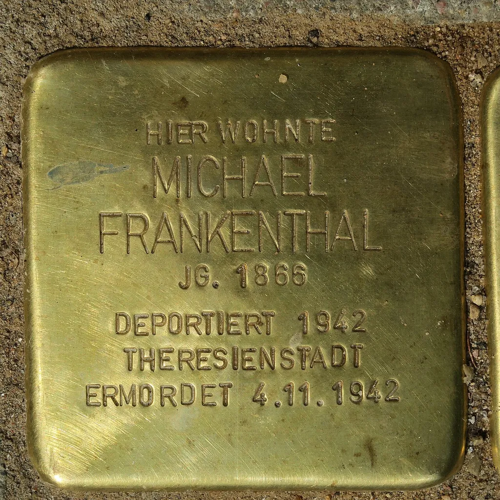Stolperstein für Michael Frankenthal in Hamburg-Harvestehude