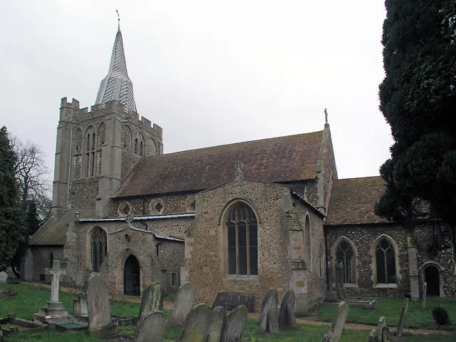 Bourn, SS Helena and Mary. http://www.druidic.org/camchurch/churches/bourn.htm
