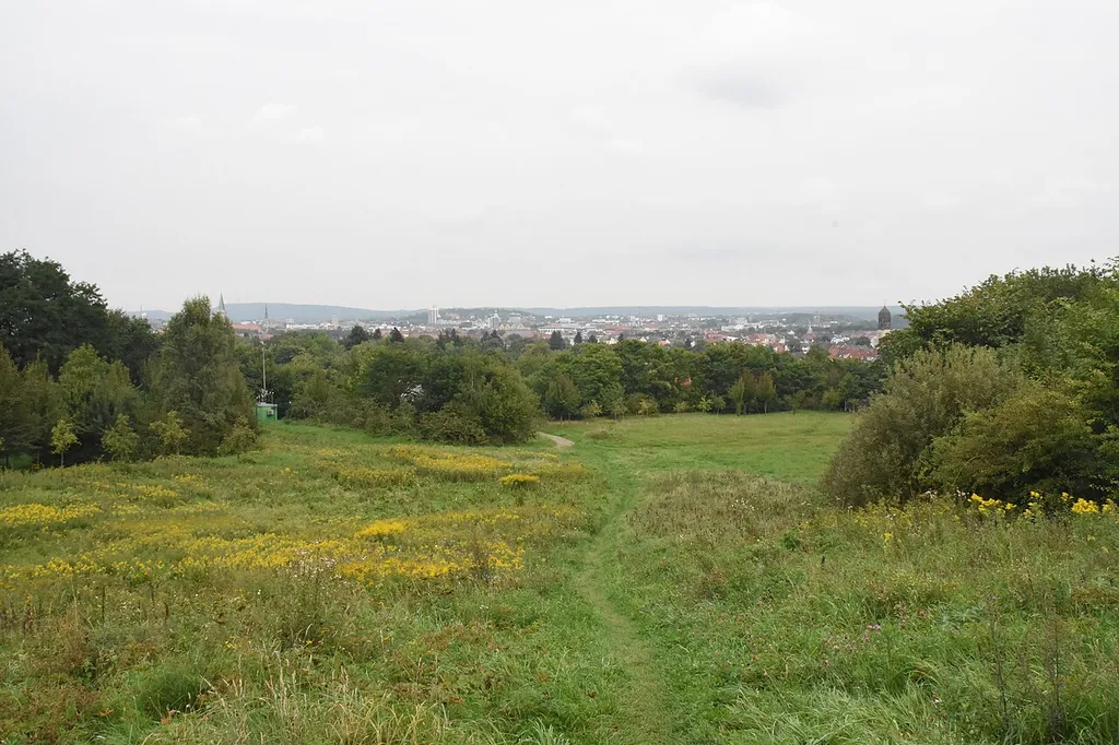 Blick auf die Stadt Osnabrück vom ca. 110m hohen Berg Ziegenbrink