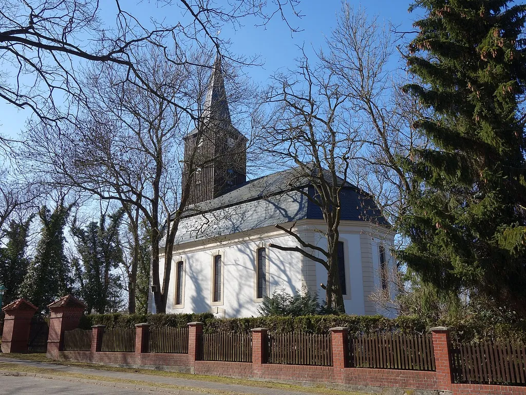 South-eastern view of the church in Schenkenberg , Schenkenberg municipality, Uckermark district, Brandenburg state, Germany