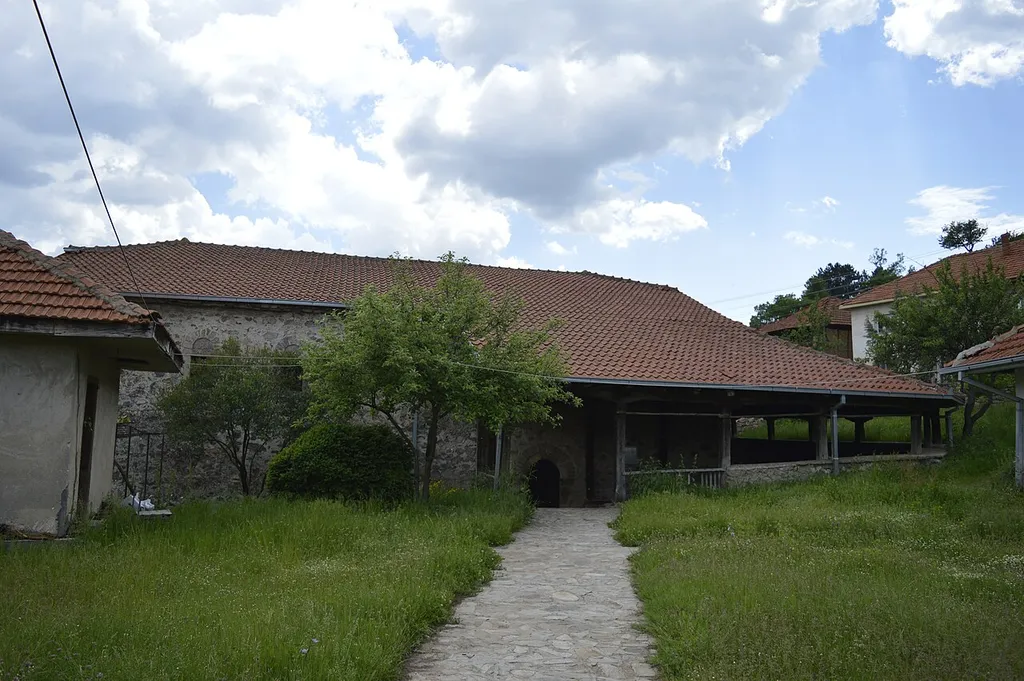 View of Sts. Constantine and Helena Church in the village Razlovci