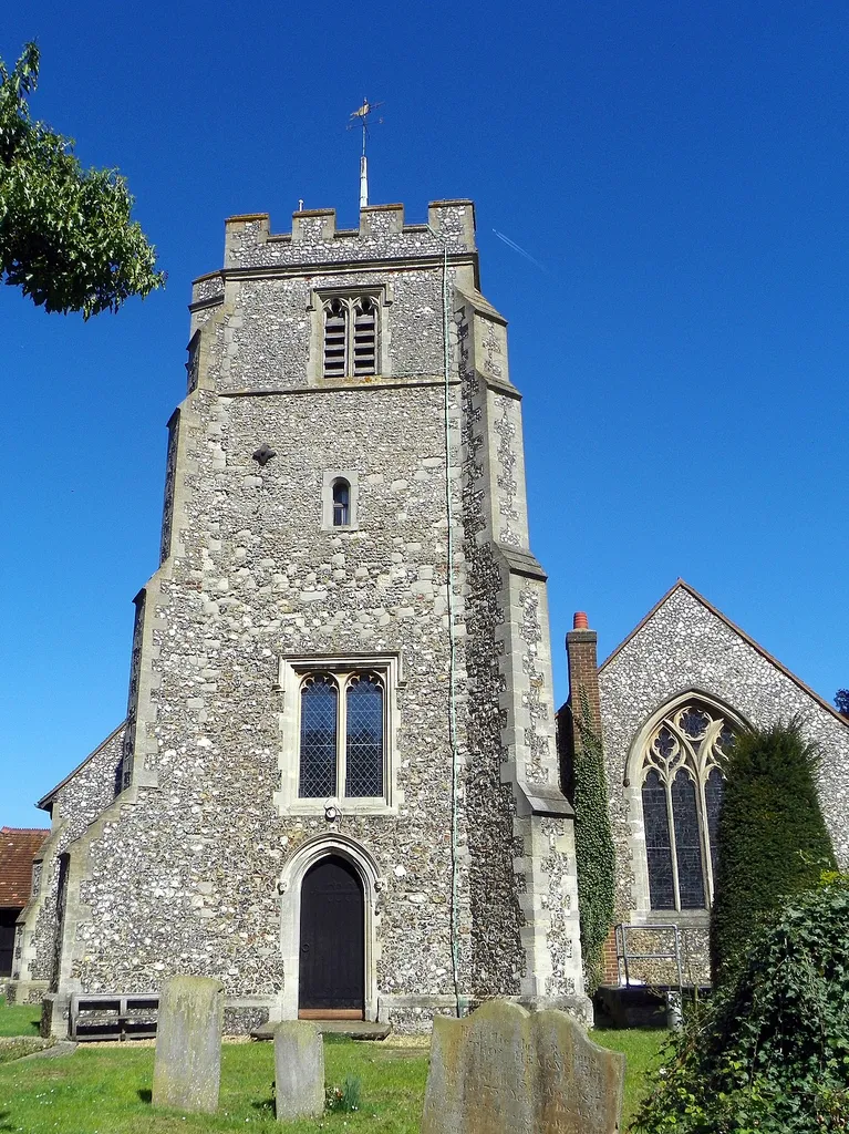 St James's Church, Bushey, Hertfordshire (<a href="http://www.britishlistedbuildings.co.uk/101103603-church-of-st-james-hertsmere" rel="nofollow">Grade II*</a>). Parish church, with early-mid 13th century chancel and 15th century tower. Restored and extended in 1871 by Sir George Gilbert Scott, with 1897 additions. This church is often seen in EastEnders where it doubles as Walford's St Bartholomew's Church. It has been used for many storylines including Peggy and Archie's wedding, Pat's funeral, the Ronnie and Kat baby swap and Stacey suffering from postpartum psychosis. GOC Hertfordshire's walk on 8 April 2017, a 9.9-mile circular walk in and around Harrow Weald in London and Bushey and South Oxhey in Hertfordshire. Martin t led the walk, which was attended by 16 people. You can view my <a href="https://www.flickr.com/photos/anemoneprojectors/albums/72157679509057644">other photos of this event</a>, read the <a href="https://www.goc.org.uk/groups/reports/hertfordshire/8-april-2017--harrow-weald-and-bushey" rel="nofollow">original event report</a>, find out more about the <a href="www.goc.org.uk" rel="nofollow">Gay Outdoor Club</a> or see <a href="https://www.flickr.com/photos/anemoneprojectors/collections/">my collections</a>.