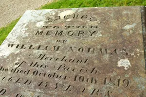 2 Headstones Samuel King And Jane Peers And Tombchest Of William Norway 1 Metre To South Of West Tower Of Egloshayle Church