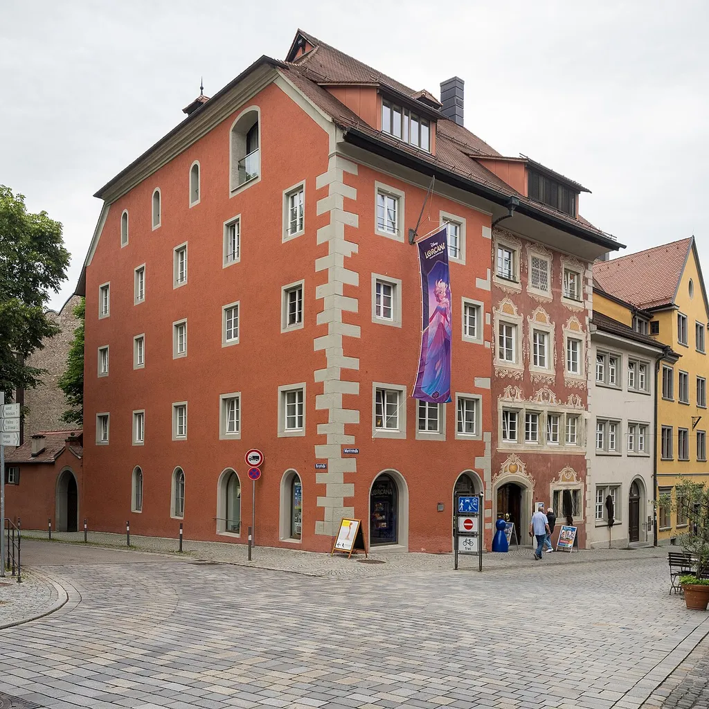 Ravensburg, Marktstraße mit dem Museum Ravensburger.
