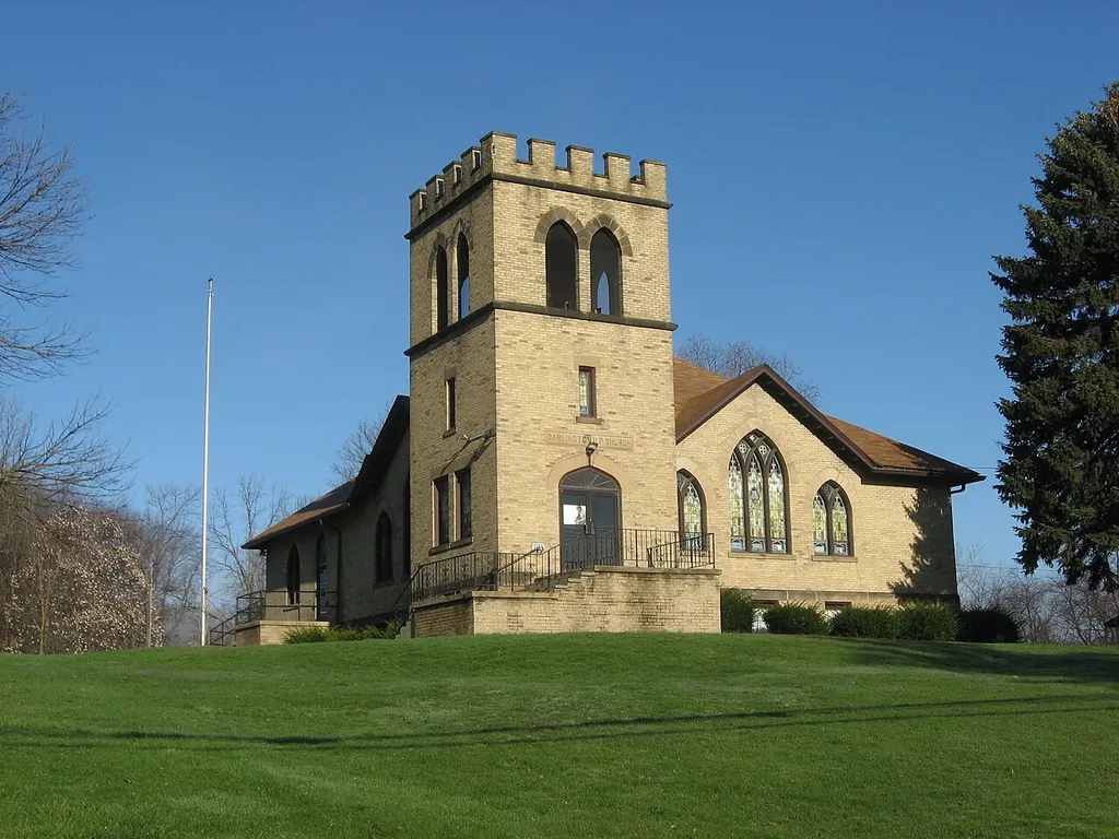 Darlington United Presbyterian Church, located at 3385 Old Darlington Road in Darlington, Pennsylvania, United States.