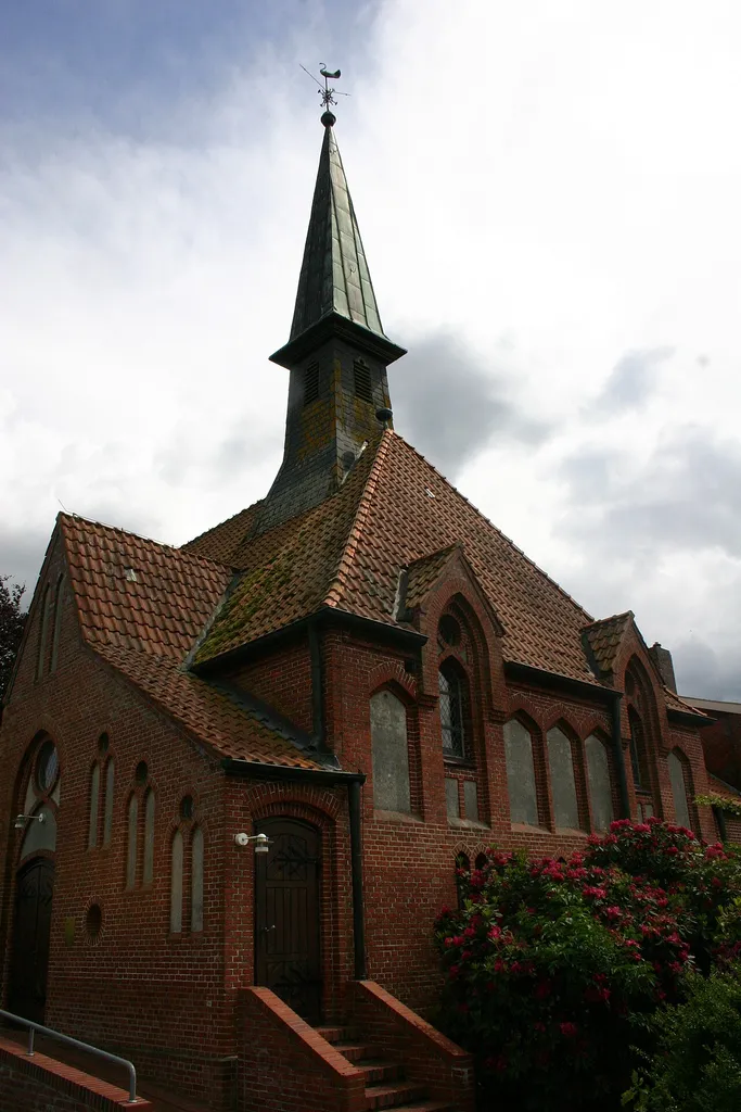 Historic Church of the Cross in Marcardsmoor, district of Aurich, East Frisia, Germany