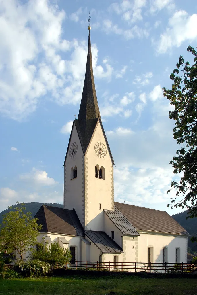 Roman Catholic parish church Saint Maximilian in Treffen, market town Treffen, district Villach Land, Carinthia, Austria, EU