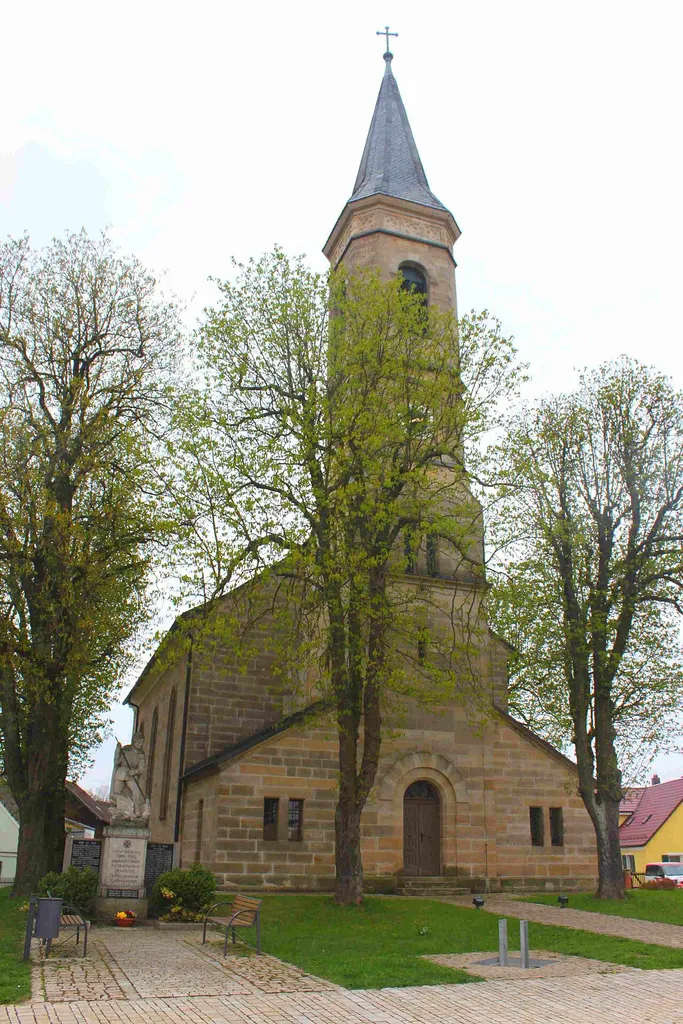 Die Katholische Kirche "St. Ägidius" in Kirchenlaibach wurde im Jahr 1859 erbaut