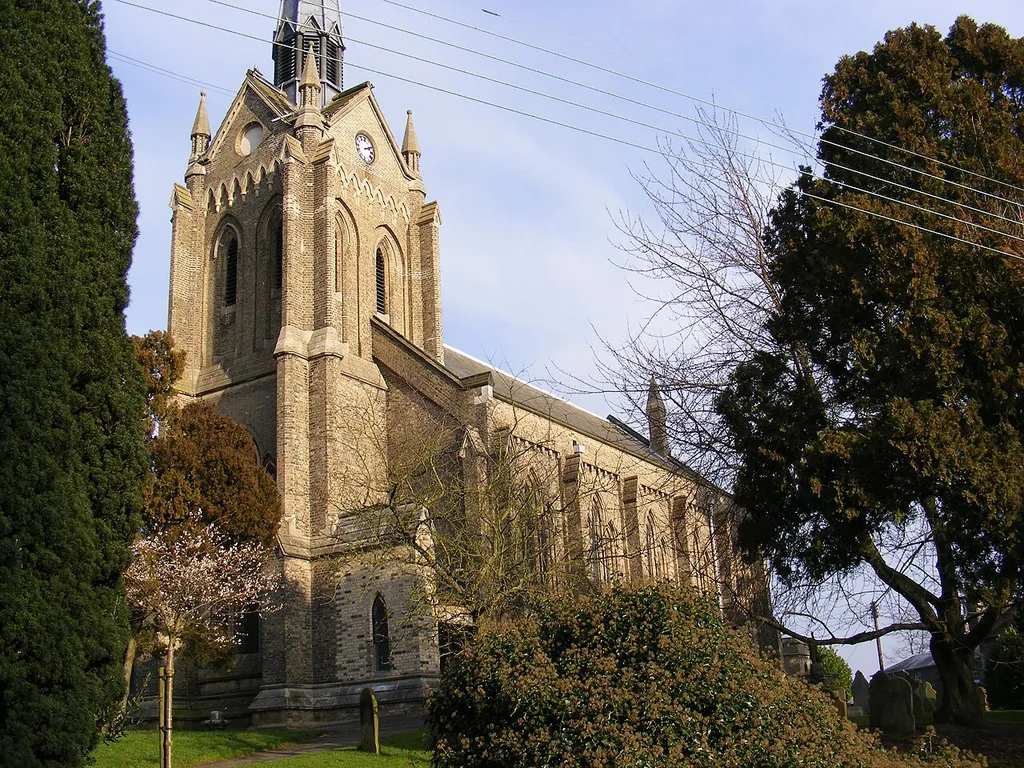 St John's parish church, Woodbridge, Suffolk, seen from the west