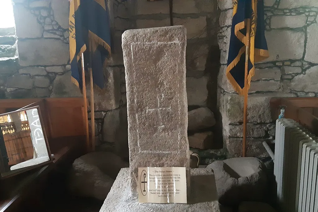 Cross slab at parish church