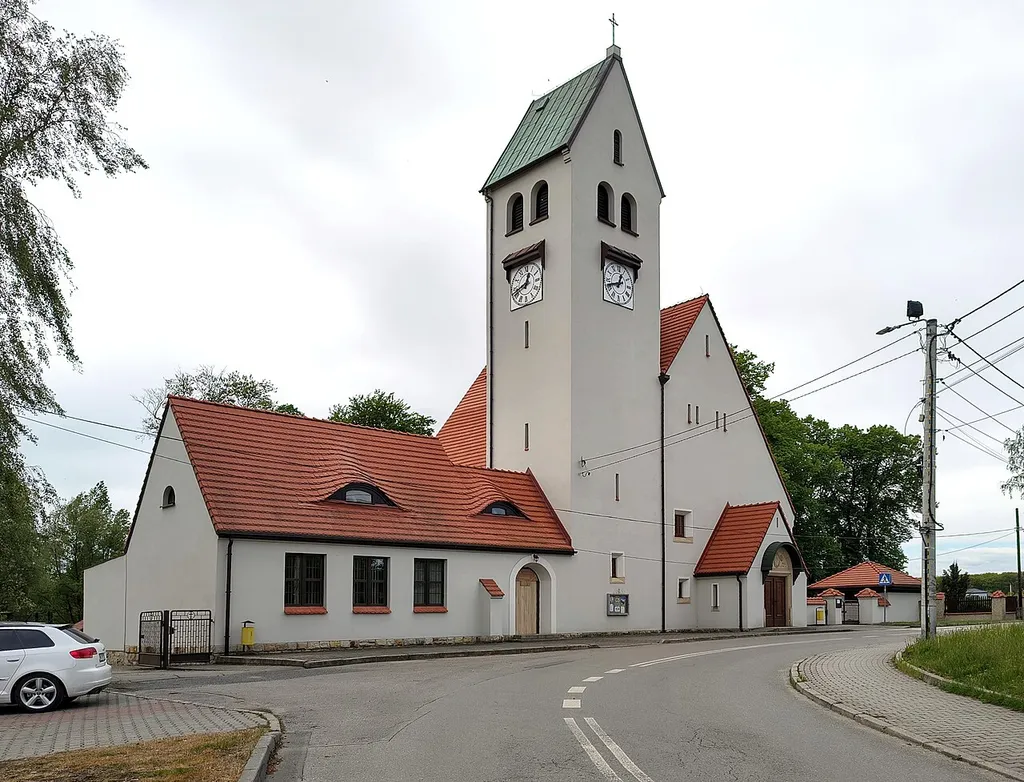 Lutheran church in Orzesze, Upper Silesia, Poland