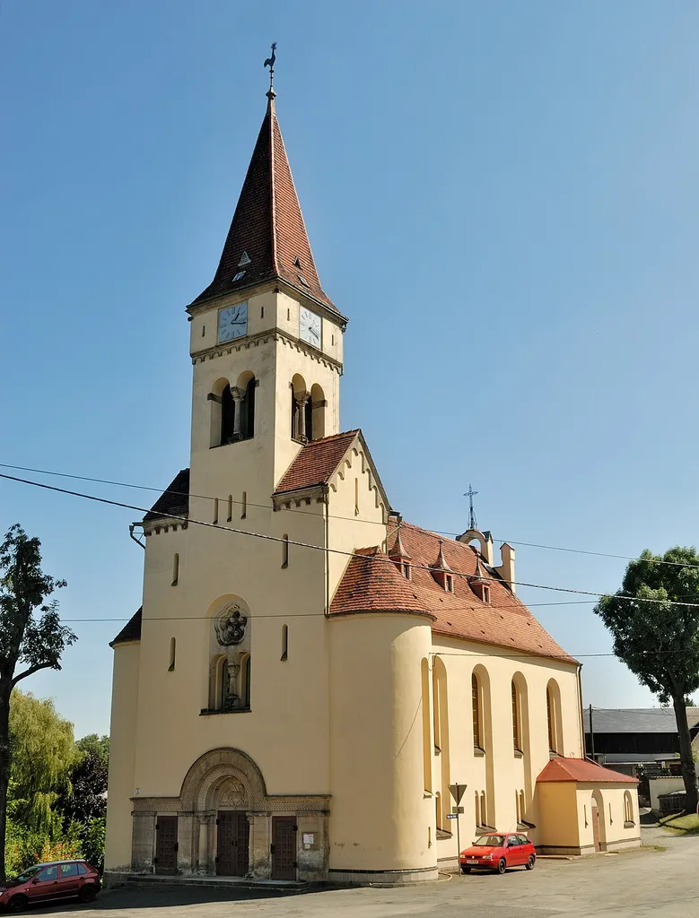 This image shows the church in Brockau, Saxony