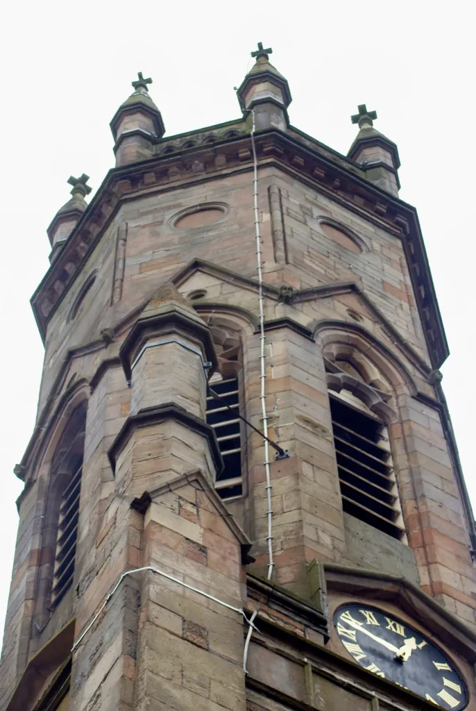 Clifton church tower in Coatbridge