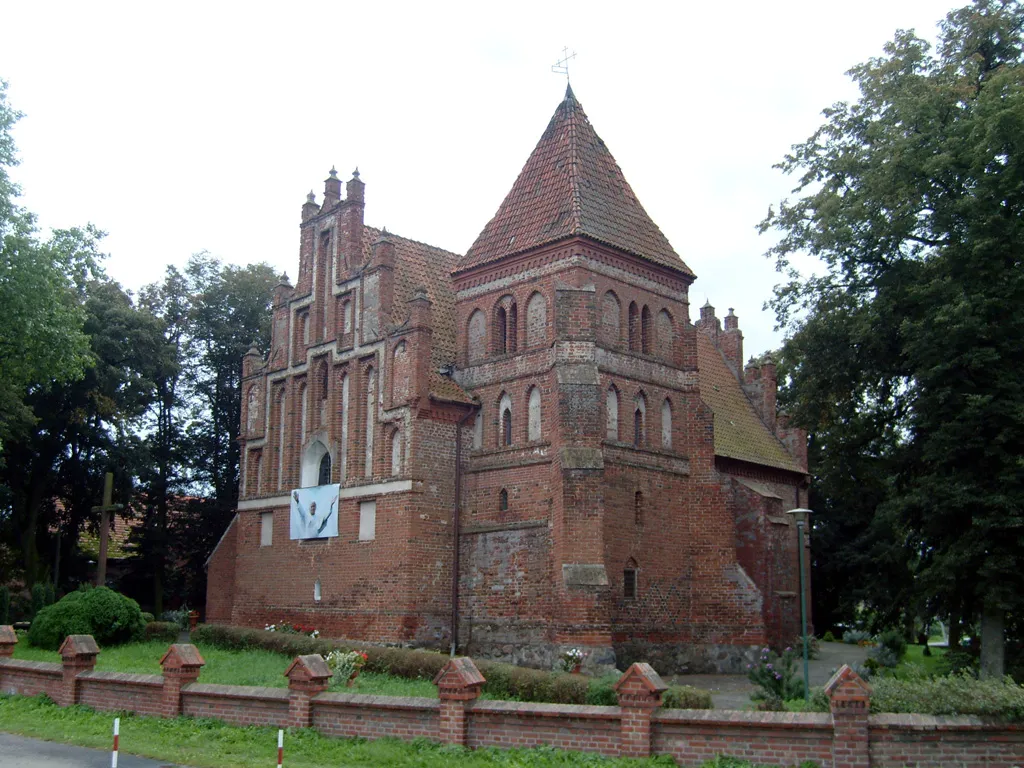 The church in Okonin, Poland