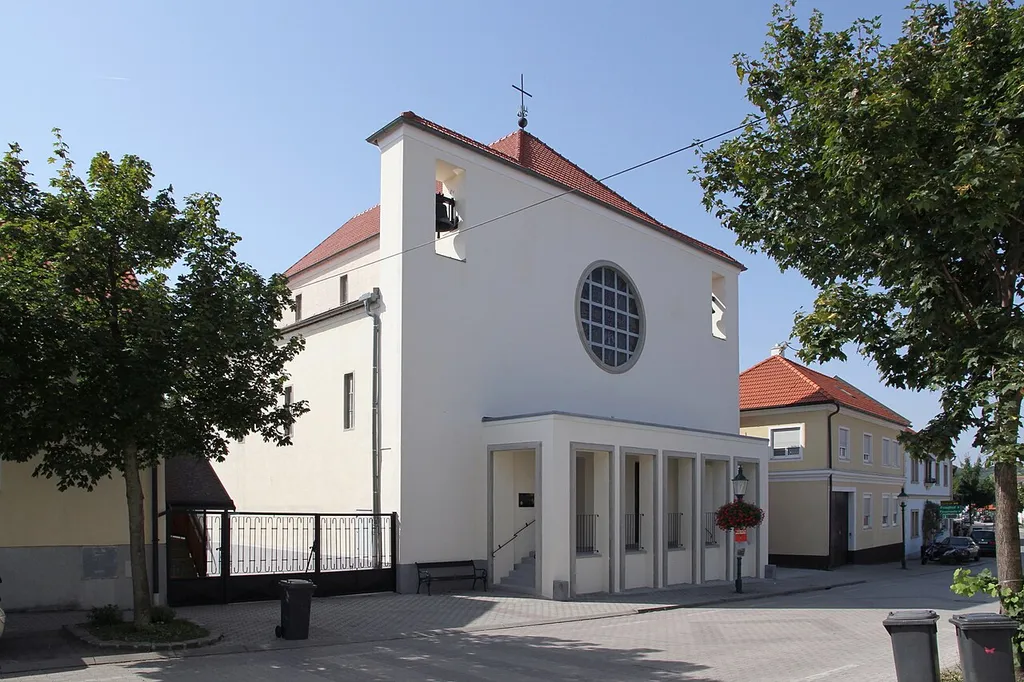 Die neue röm.-kath. Pfarrkirche Herz Jesu in der burgenländischen Marktgemeinde Jois.
