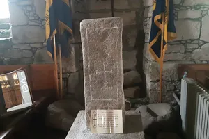 Cross slab at parish church