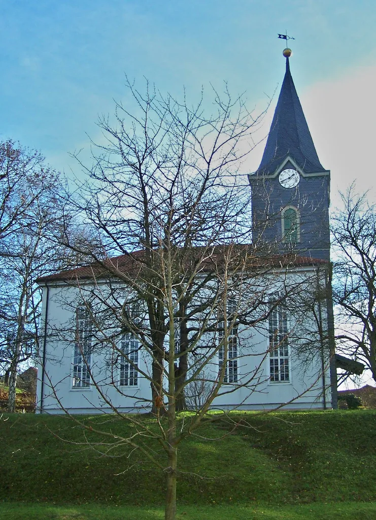 The church Christuskirche in Schmerbach village.