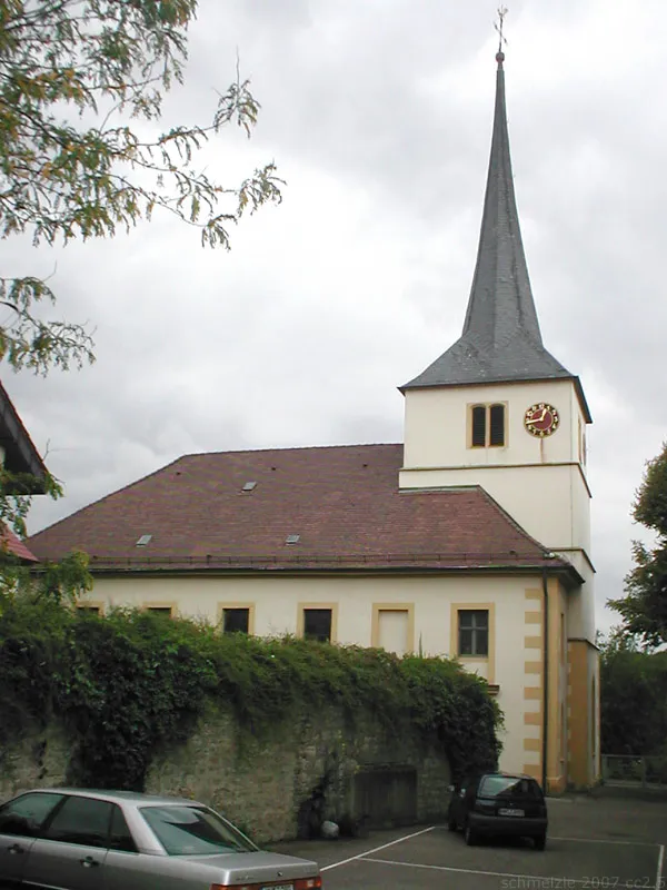 Ev. Kirche St. Cornelius und Cyprian in Heilbronn-Biberach, Baden-Württemberg, Deutschland