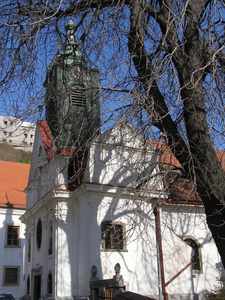 Celkový pohľad na Kostol Najsvätejšej Trojice z juhu