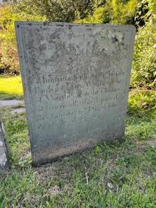 Headstones Of Mary Worthevale 9 Metres To North Of Rood Loft Projection, North Aisle Of Church Of St Endelienta