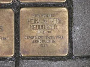 Stolperstein dedicated to Heinz Alfred Neuburger