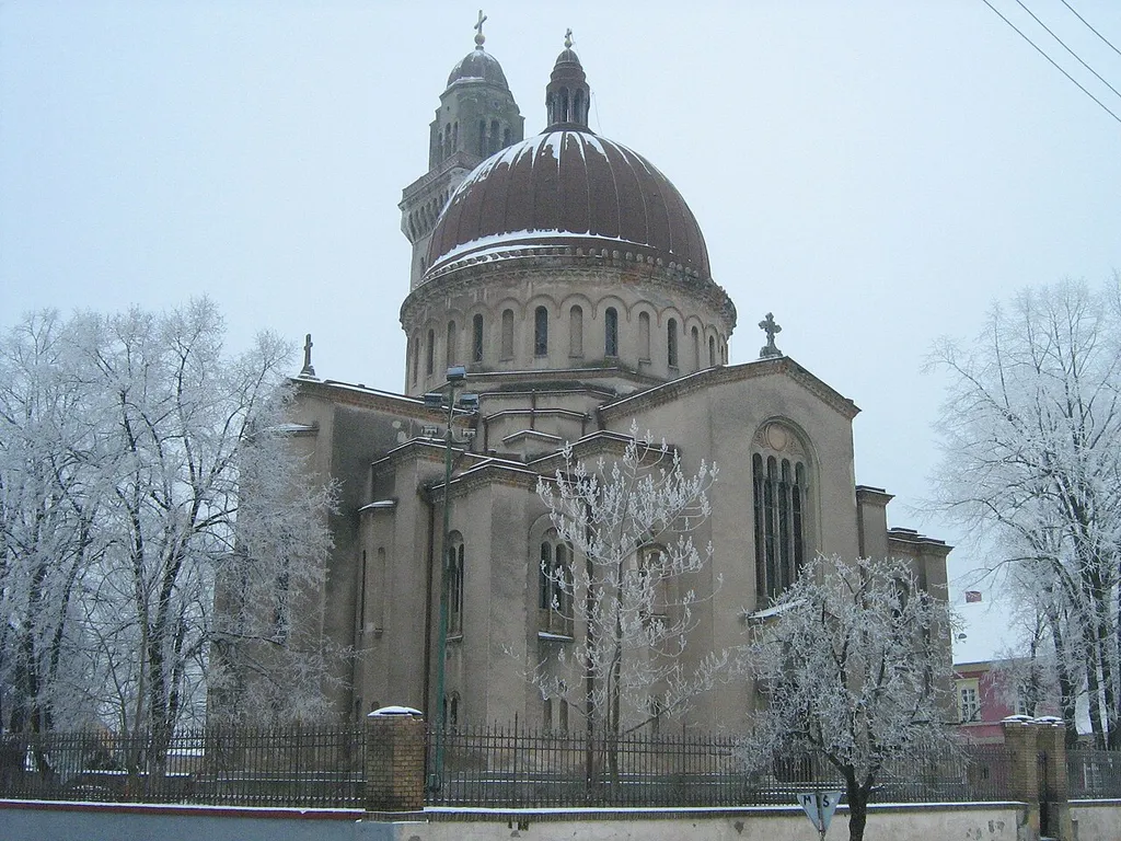 Uptown Serb church (Gornjovaroška Srpska Crkva) located in Uptown Pančevo.