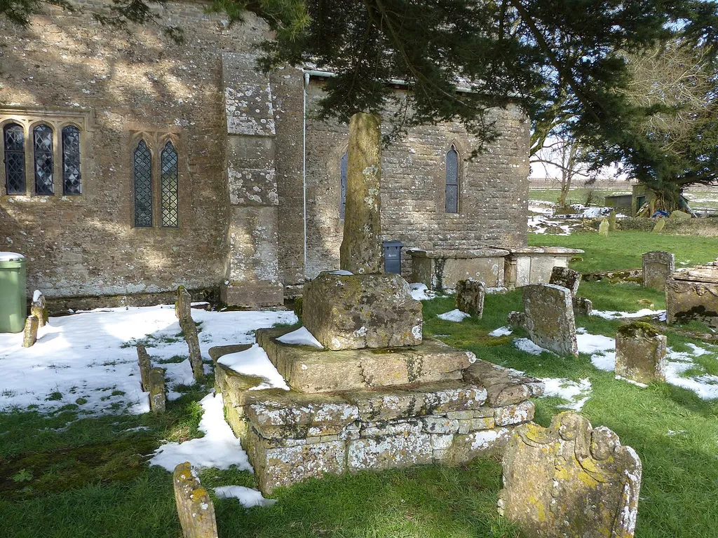 Churchyard cross in St Bartholomew's churchyard: scheduled monument in Winstone, Gloucestershire. .mw-parser-output .messagebox{margin:4px 0;width:auto;border-collapse:collapse;border:2px solid var(--border-color-progressive,#6485d1);background-color:var(--background-color-neutral-subtle,#fbfcff);color:var(--color-base,#202122);box-sizing:border-box;border-inline-start-width:8px}.mw-parser-output .messagebox.mbox-small{font-size:88%;line-height:1.25em}.mw-parser-output .mbox-warning,.mw-parser-output .mbox-speedy{border:2px solid var(--border-color-error,#b22222);background:var(--background-color-error-subtle,#ffdbdb);border-inline-start-width:8px}.mw-parser-output .mbox-serious,.mw-parser-output .mbox-delete,.mw-parser-output .mbox-stop{border:2px solid var(--border-color-error,#b22222);border-inline-start-width:8px}.mw-parser-output .mbox-issue,.mw-parser-output .mbox-content{border:2px solid #f28500;background:var(--background-color-warning-subtle,#ffe);border-inline-start-width:8px}.mw-parser-output .mbox-query,.mw-parser-output .mbox-style{border:2px solid #f4c430;background:var(--background-color-warning-subtle,#ffe);border-inline-start-width:8px}.mw-parser-output .mbox-shit{border:2px solid #960;border-inline-start-width:8px}.mw-parser-output .mbox-license{border:2px solid #88a;border-inline-start-width:initial}.mw-parser-output .mbox-legal{border:2px solid var(--border-color-notice,#666);background:var(--background-color-base,#fff);border-inline-start-width:8px}.mw-parser-output .mbox-honor{border:2px solid #ca3;background:var(--background-color-warning-subtle,#fcf4db);border-inline-start-width:8px}.mw-parser-output .mbox-growth{border:2px solid #8d4;background:var(--background-color-success-subtle,#d5fdf4);border-inline-start-width:8px}.mw-parser-output .mbox-move{border:2px solid #93c;border-inline-start-width:8px}.mw-parser-output .mbox-protection,.mw-parser-output .mbox-message{border:2px solid var(--border-color-base,#aaa);border-inline-start-width:8px}