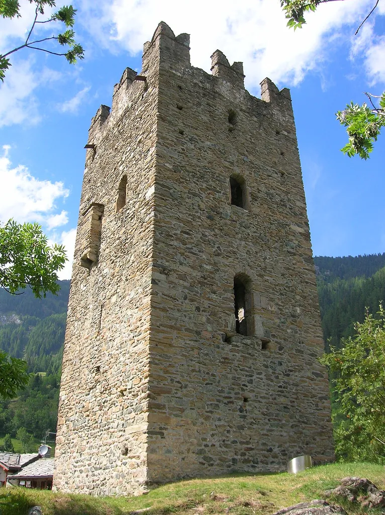 Castello di Champorcher, Champorcher, Valle d'Aosta, Italia.