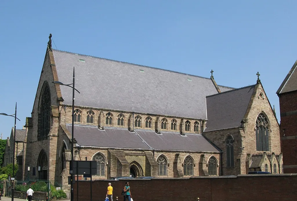 Roman Catholic Church of SS Mary and John, Snow Hill, Wolverhampton, West Midlands, seen from the southwest