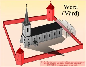 Lutheran church in Vărd, Sibiu