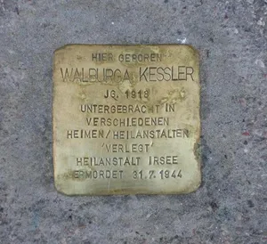 Stolperstein dedicated to Walburga Kessler