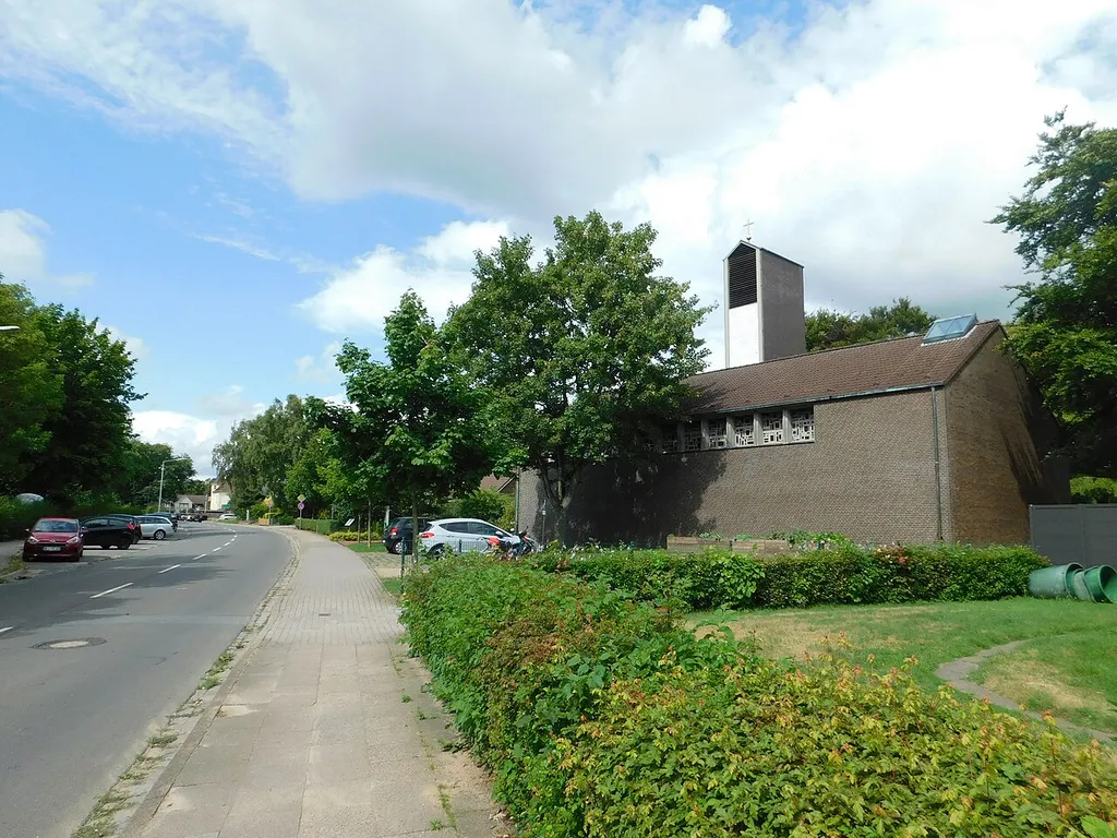 Kirche, erbaut 1963, in Heide Holstein