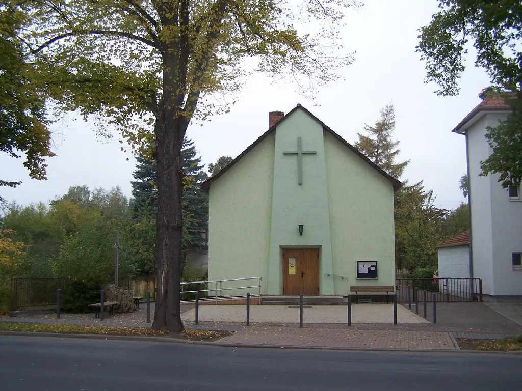 The catholic church (named Heart of Jesus) in Gerstungen.
