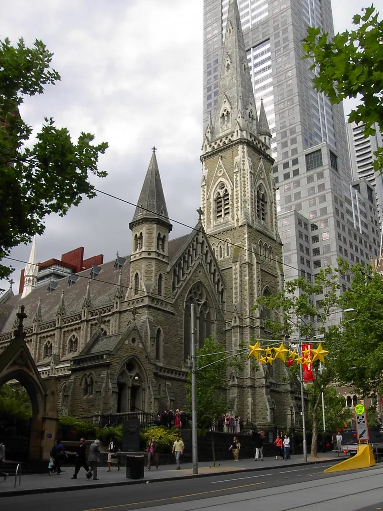 Photo by en:User:Adam Carr, December 2005. Scots' Church, Melbourne, Victoria, Australia.