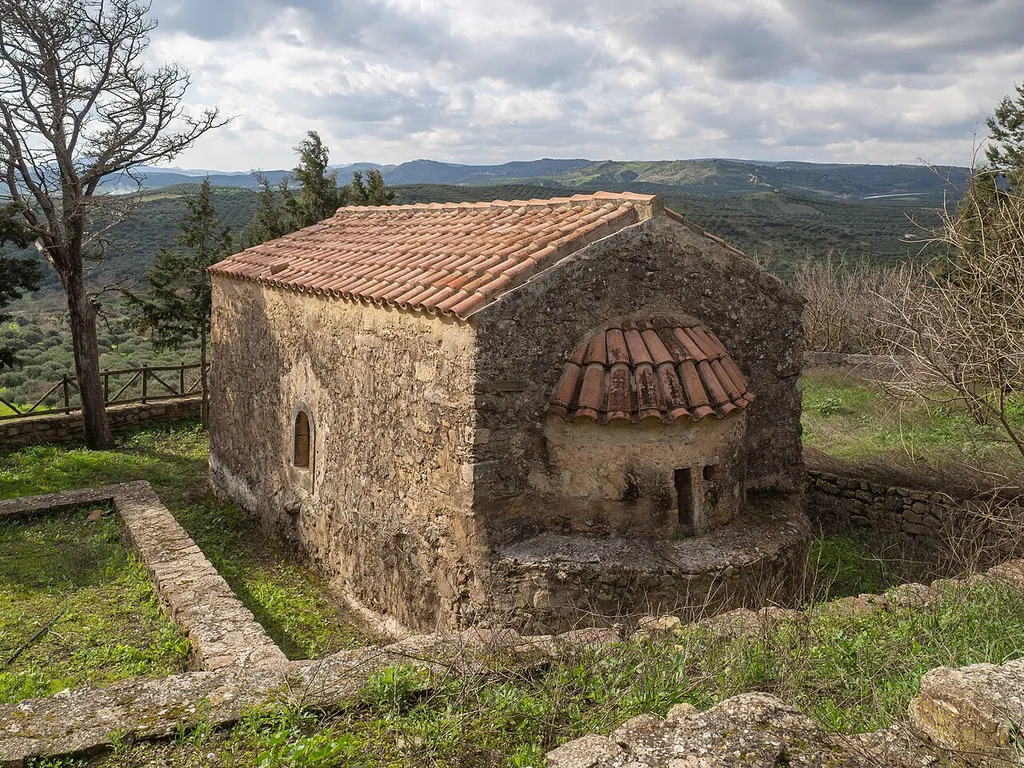 The byzantine church of the Savior in Kassani, Crete.