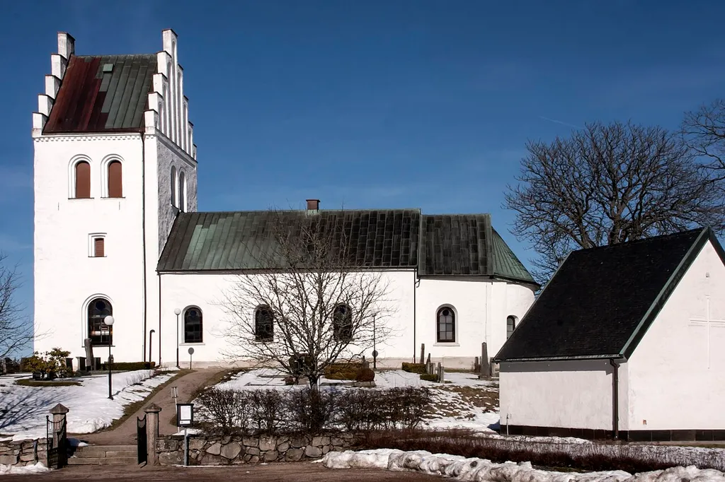 Västra Torups kyrka, parish church in Västra Torup, Hässleholm Municipality, Sweden.