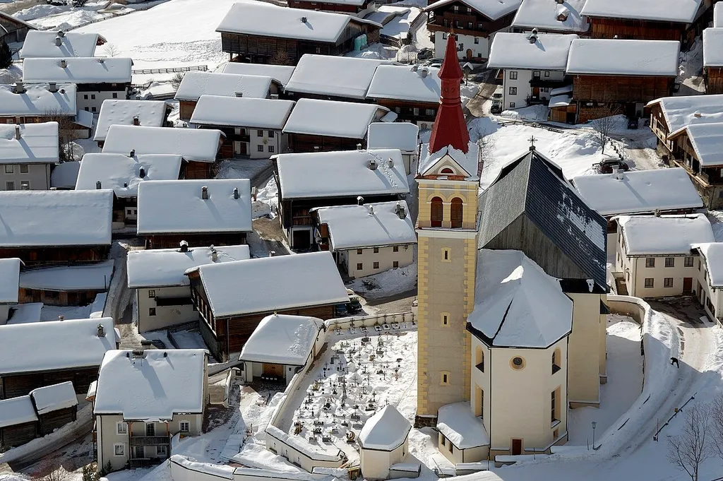 Roman Catholic parish church Saint Ulrich in Obertilliach, East Tyrol (Osttirol).