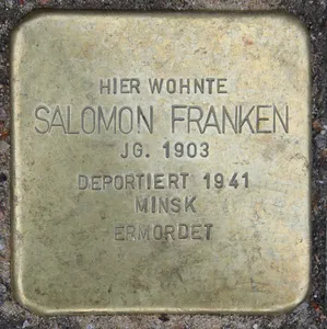 Stolperstein dedicated to Salomon Franken