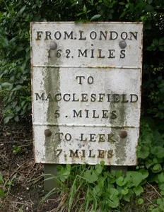 Milepost, London Road; S of Queen's Arms PH