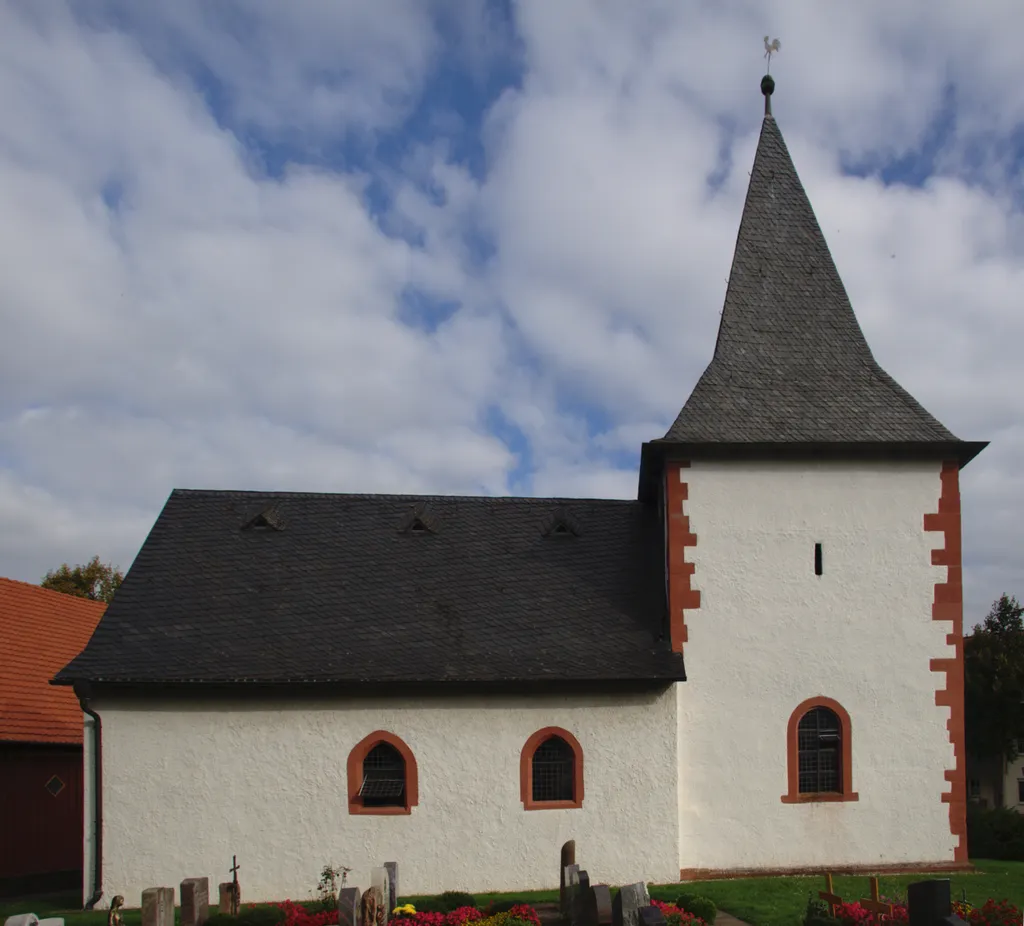 Catholic Church (St. Jakobus/Saint James the Greater) in Malkes, Fulda, Hessen, Germany