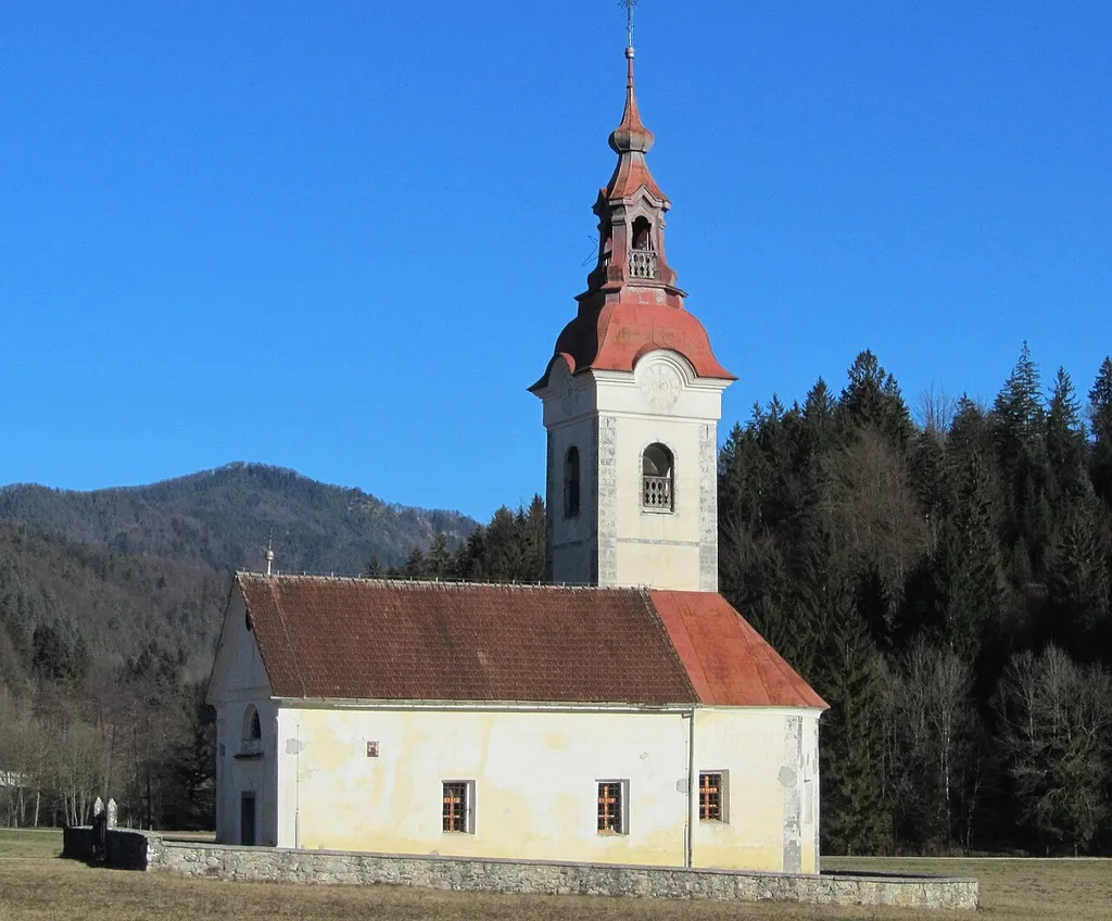 Church of the Three Kings in Briše pri Polhovem Gradcu, Municipality of Dobrova–Polhov Gradec, Slovenia