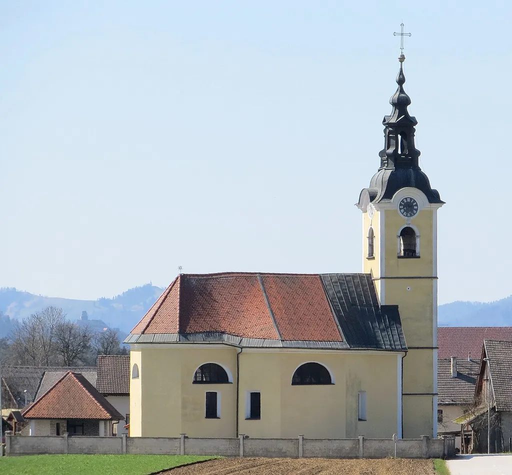 Saint Florian's Church in Lahovče, Municipality of Cerklje na Gorenjskem, Slovenia