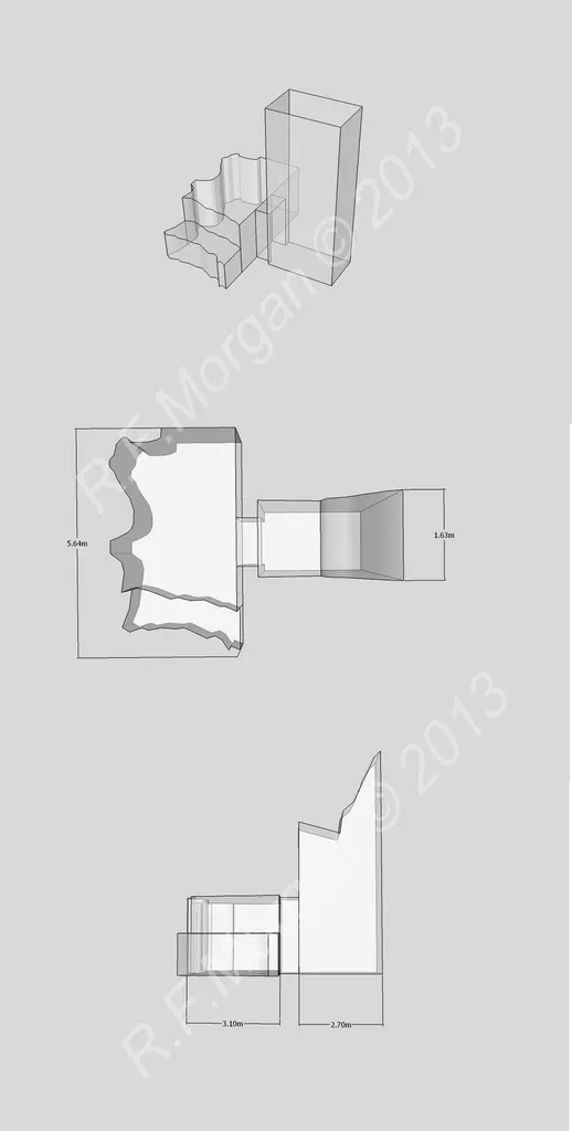 Isometric, plan and elevation images of WV24 taken from a 3d model