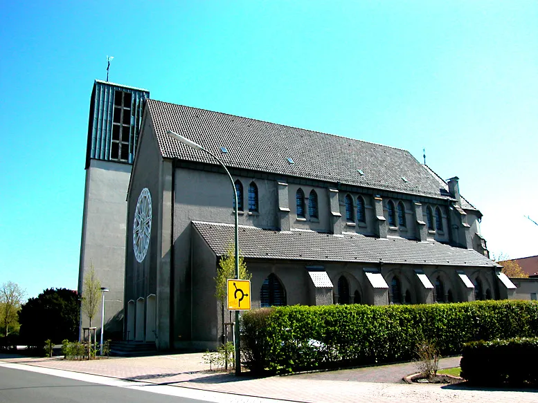 römisch-katholische Herz-Jesu-Kirche in Rünthe, Bergkamen, Nordrhein-Westfalen