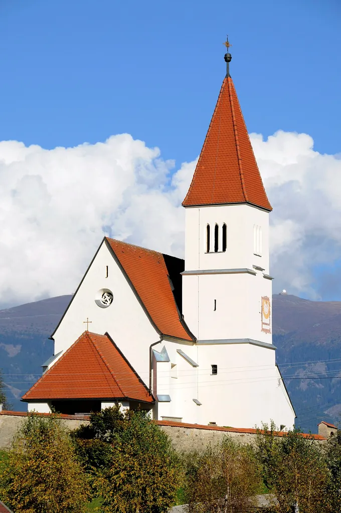 Subsidiary church Saint Oswald at Schoenweg, municipality St. Andrae, district Wolfsberg, Carinthia, Austria, EU