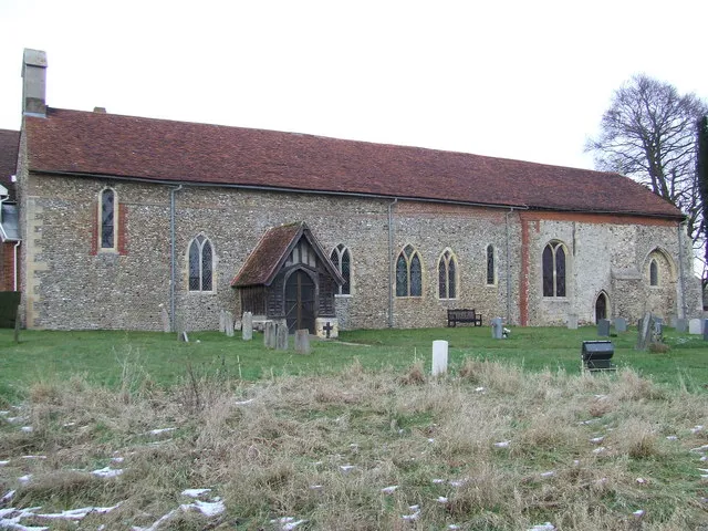 Church of St Mary &amp; St Laurence in Great Bricett, Suffolk, England. A Grade I listed medieval church.